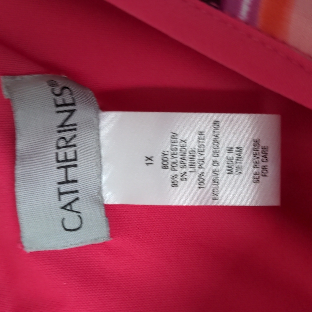Catherine's Women's Size 1X Partially Lined Sleeveless One Piece Dress - Picture 8 of 10